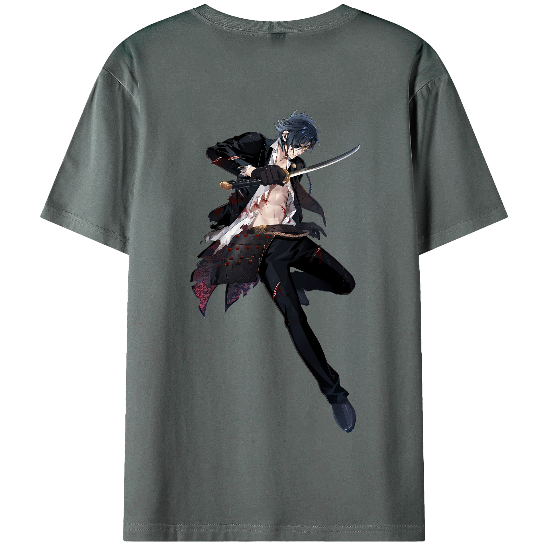 （画像用） 刀剣乱舞 Touken Ranbu 綿100％半袖Tシャツ（背面プリント）